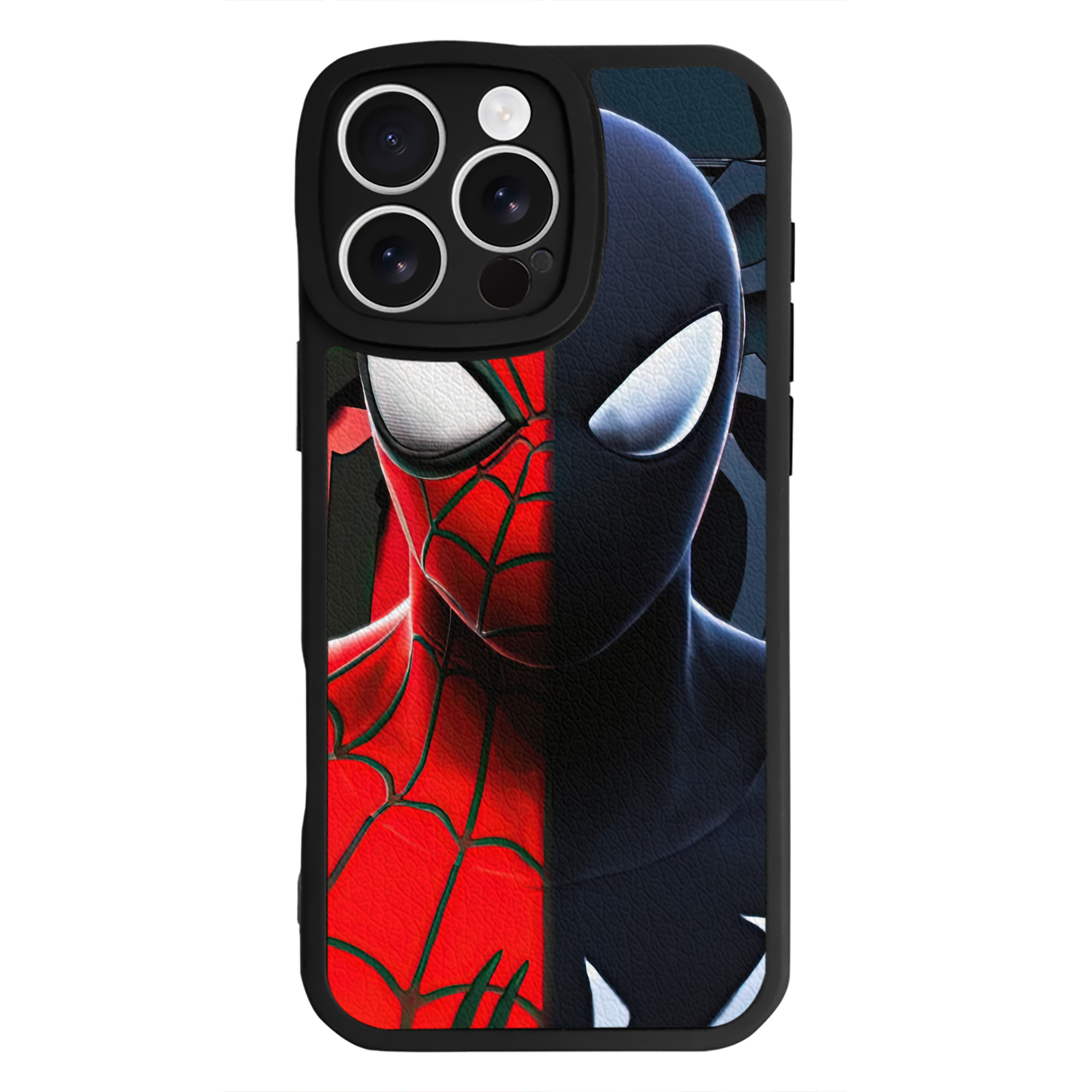 Spider Man スパイダーマン 【iPhone 16シリーズ対応】シリコンスマホケース（レザー調） 材質：シリコン